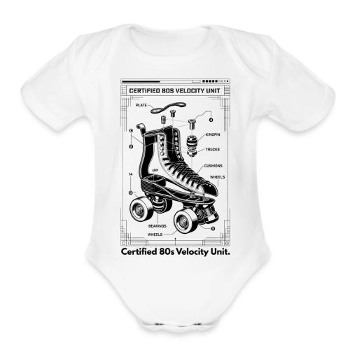 Retro Roller Skate T-Shirt - Organic Short Sleeve Baby Bodysuit