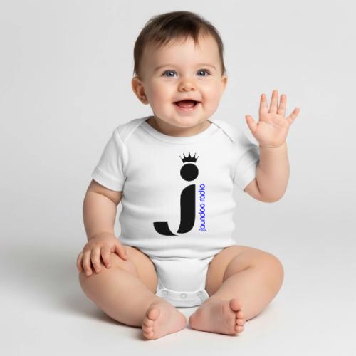 JAUNDOO RADIO - Organic Short Sleeve Baby Bodysuit