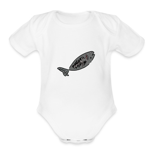 Grilled Fish - Organic Short Sleeve Baby Bodysuit