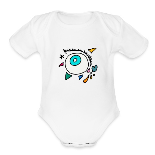 Punkodylate Eye - Organic Short Sleeve Baby Bodysuit
