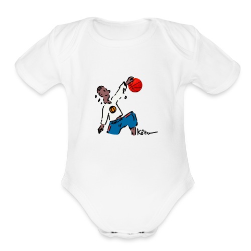 Basketball - Organic Short Sleeve Baby Bodysuit