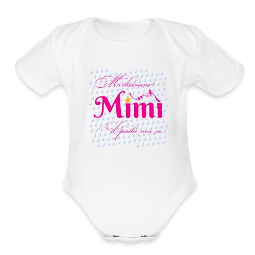 La bohème: Mimì (notes) - Organic Short Sleeve Baby Bodysuit