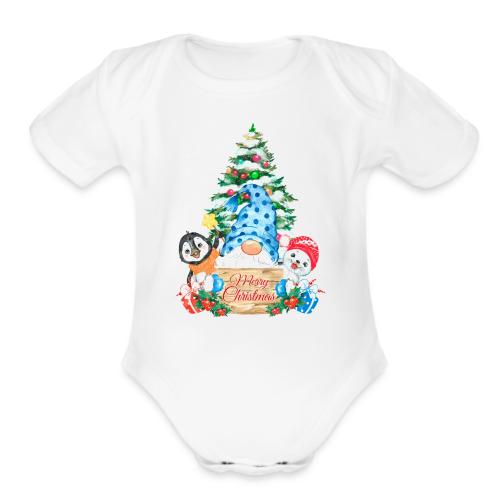 Mеrry Christmas - Organic Short Sleeve Baby Bodysuit