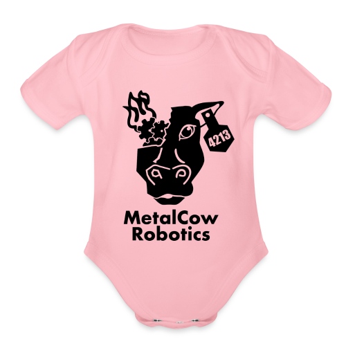 MetalCow Solid - Organic Short Sleeve Baby Bodysuit