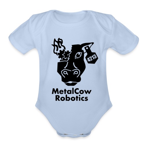 MetalCow Solid - Organic Short Sleeve Baby Bodysuit