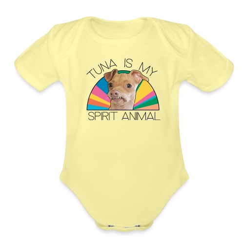 Spirit Animal–Rainbow - Organic Short Sleeve Baby Bodysuit