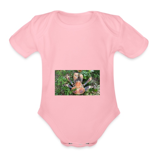 ROBBER CRAB - Organic Short Sleeve Baby Bodysuit
