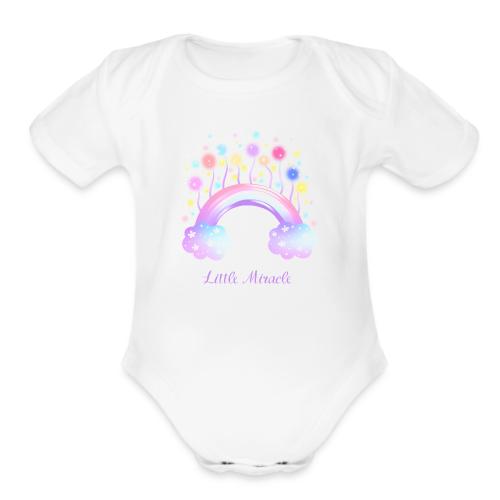 Little miracle - Organic Short Sleeve Baby Bodysuit