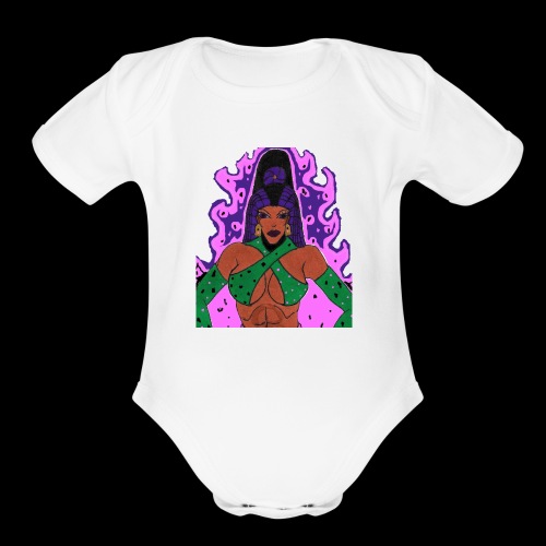 Priestess Patra of the Royal Court of Camden - Organic Short Sleeve Baby Bodysuit