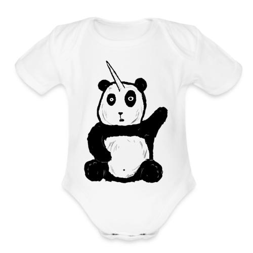 Pandicorn - Organic Short Sleeve Baby Bodysuit