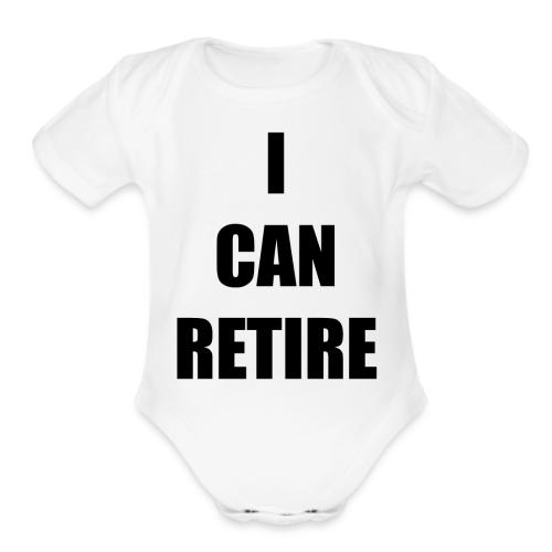 retire - Organic Short Sleeve Baby Bodysuit