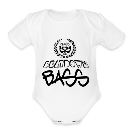 BEATDOWN BLACK LOGO - Organic Short Sleeve Baby Bodysuit