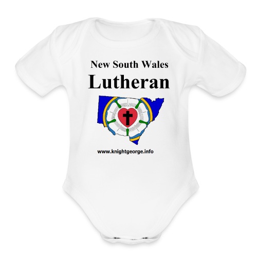 New South Wales Lutherans - Organic Short Sleeve Baby Bodysuit