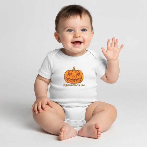 Spooktacular - Organic Short Sleeve Baby Bodysuit