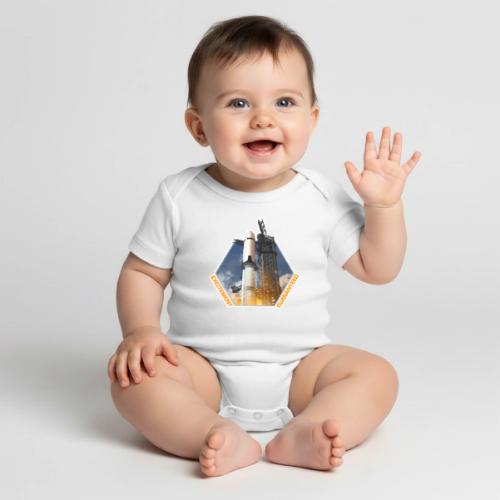 Starship HLS - Excitement Guaranteed - Organic Short Sleeve Baby Bodysuit