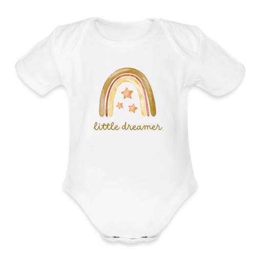 Little dreamer - Organic Short Sleeve Baby Bodysuit