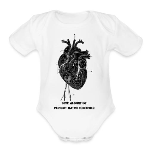 Love Algorithm T-Shirt - Organic Short Sleeve Baby Bodysuit