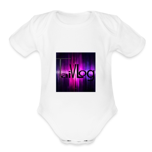 TaiVlog - Organic Short Sleeve Baby Bodysuit