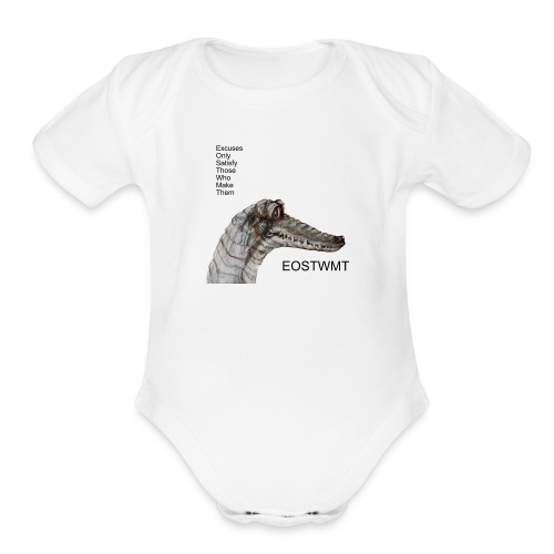 EOSTWMT CROCODILE - Organic Short Sleeve Baby Bodysuit