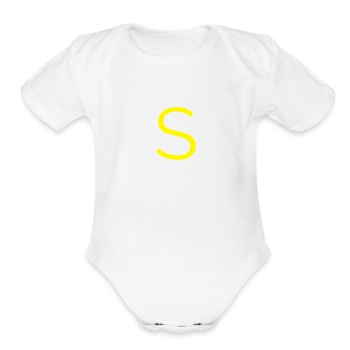 S - Organic Short Sleeve Baby Bodysuit