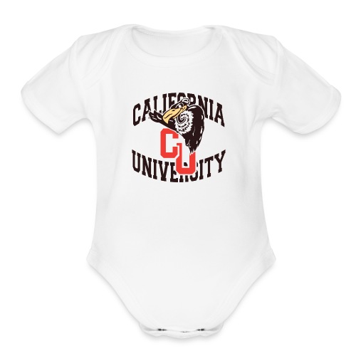 California University Merch - Organic Short Sleeve Baby Bodysuit