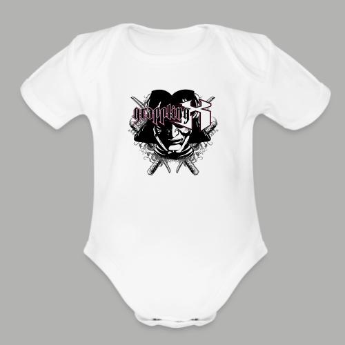 Grappling X Samurai - Organic Short Sleeve Baby Bodysuit