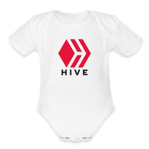 Hive Text - Organic Short Sleeve Baby Bodysuit