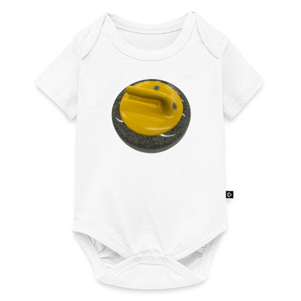 Curling rock (yellow) Baby Premium short-sleeve bodysuit