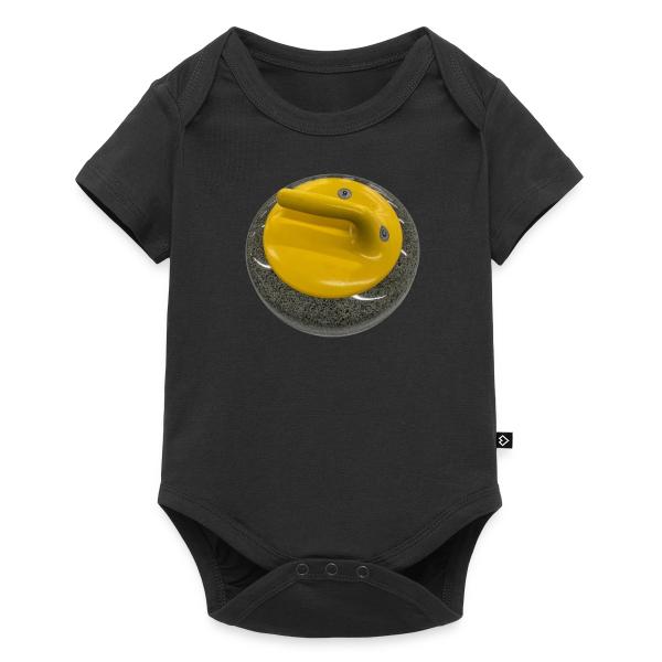 Curling rock (yellow) Baby Premium short-sleeve bodysuit