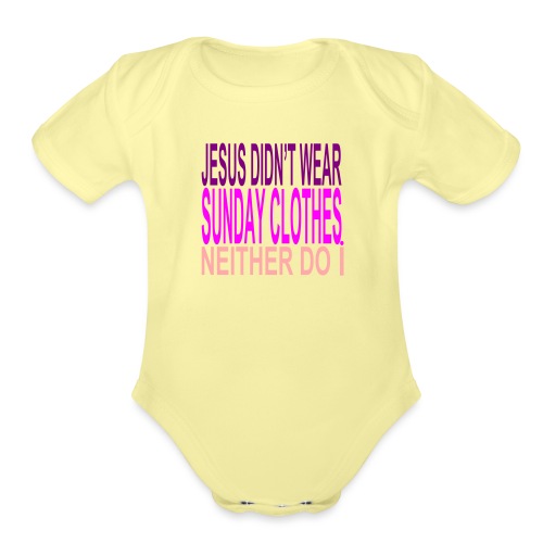 sundayclothes eps - Organic Short Sleeve Baby Bodysuit