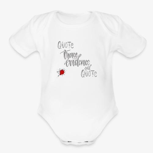 Quote End Quote - Organic Short Sleeve Baby Bodysuit