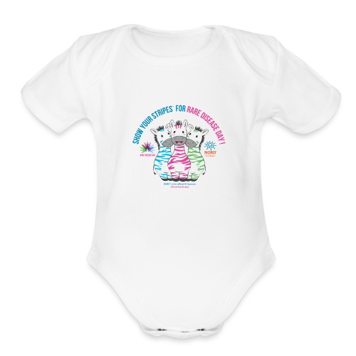 Show Your Stripes for Rare Disease Day! - Organic Short Sleeve Baby Bodysuit