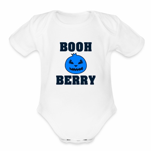 Boo Berry Blueberry Halloween Shirt Gift Idea Booh - Organic Short Sleeve Baby Bodysuit