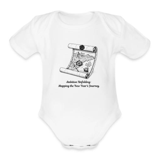 Unfolding Map of Ambition T-Shirt - Organic Short Sleeve Baby Bodysuit