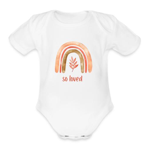 So loved - Organic Short Sleeve Baby Bodysuit