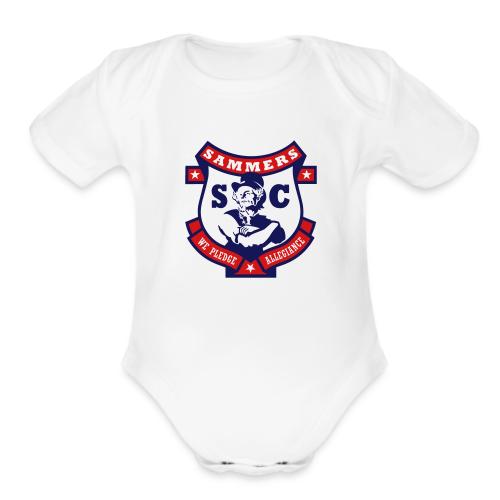 Sammers Logo EPS White - Organic Short Sleeve Baby Bodysuit