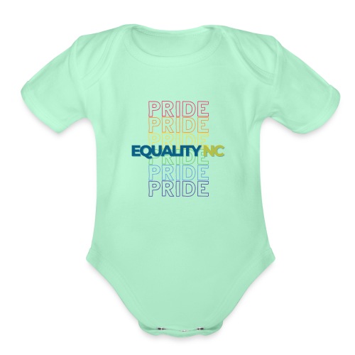 Pride in Equality June 2022 Shirt Design 1 2 - Organic Short Sleeve Baby Bodysuit