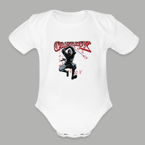 Ninja - Organic Short Sleeve Baby Bodysuit