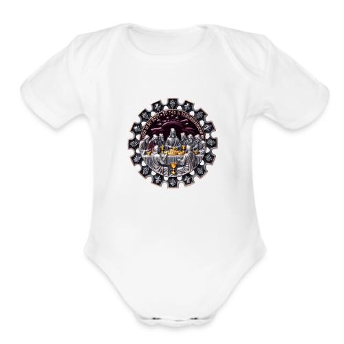 Last Supper Communion T Shirt, Faith Gift - Organic Short Sleeve Baby Bodysuit