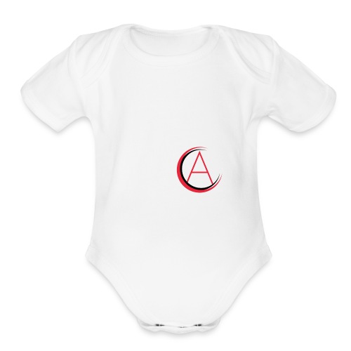 vector - Organic Short Sleeve Baby Bodysuit