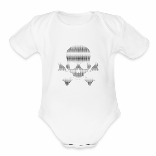 Gift idea - Love Skull - Organic Short Sleeve Baby Bodysuit