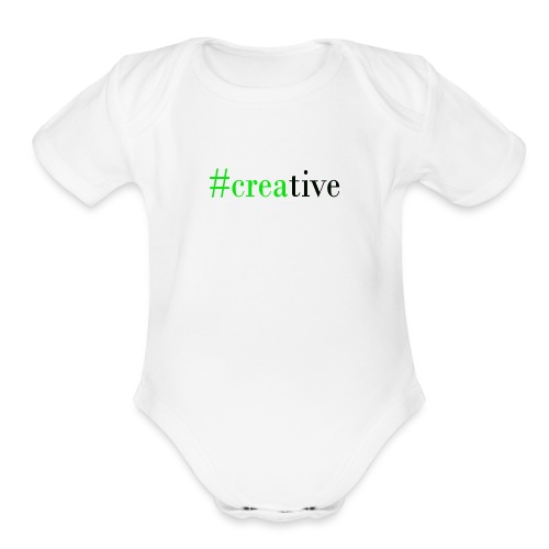 #creative - Organic Short Sleeve Baby Bodysuit