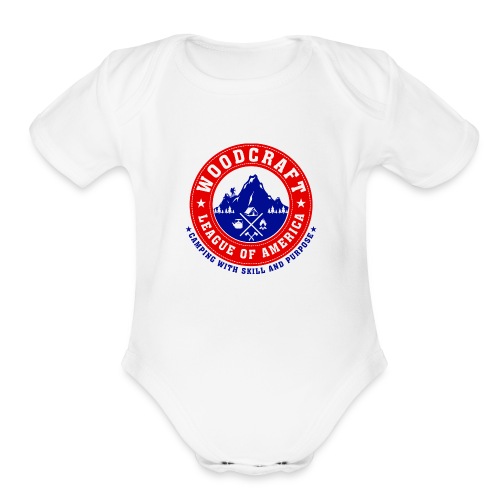 Woodcraft League of America Logo Gear - Organic Short Sleeve Baby Bodysuit