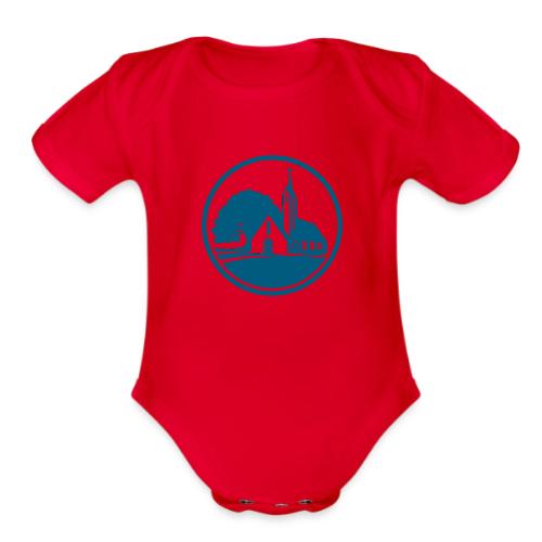 ELC Emblem Round - Organic Short Sleeve Baby Bodysuit