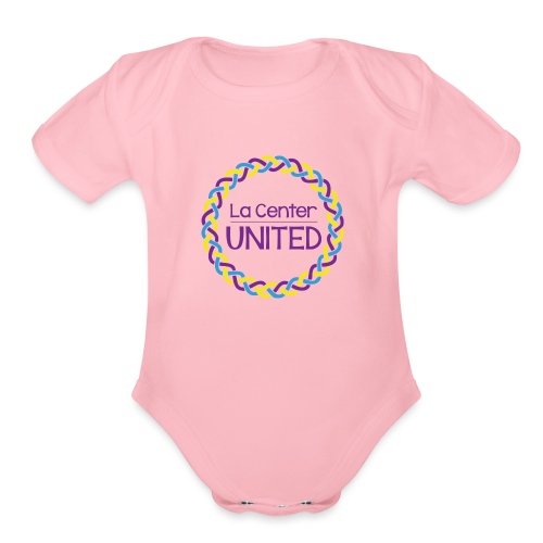 La Center United Logo - Organic Short Sleeve Baby Bodysuit
