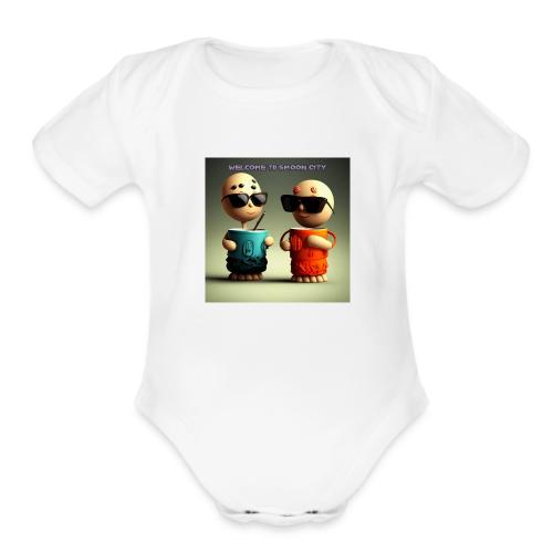 Welcome to Smoon City - Organic Short Sleeve Baby Bodysuit