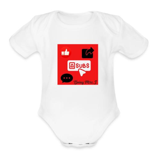 Like Share Subscribe Comment - Organic Short Sleeve Baby Bodysuit