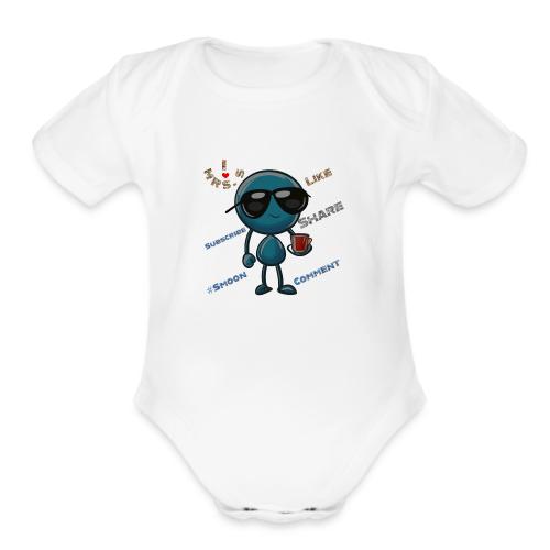 Smoon City 2_I heart Mrs S - Organic Short Sleeve Baby Bodysuit