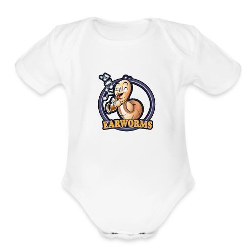 Everly Heights Earworms - Organic Short Sleeve Baby Bodysuit