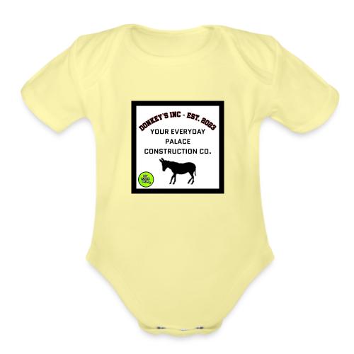 Donkeys INC. 2024 Palace Version - Organic Short Sleeve Baby Bodysuit